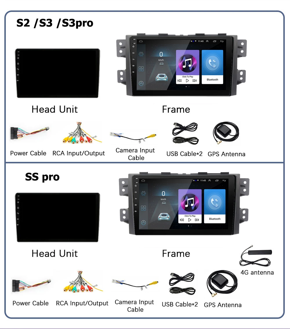 Автомагнитола 2DIN 4 + 64 ГБ 9 дюймов android мультимедийный плеер Carplay GPS-навигация для Kia