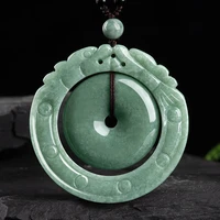burmese jade dragon pendant pendants necklace natural green jadeite emerald charms jewelry vintage necklaces amulet gift