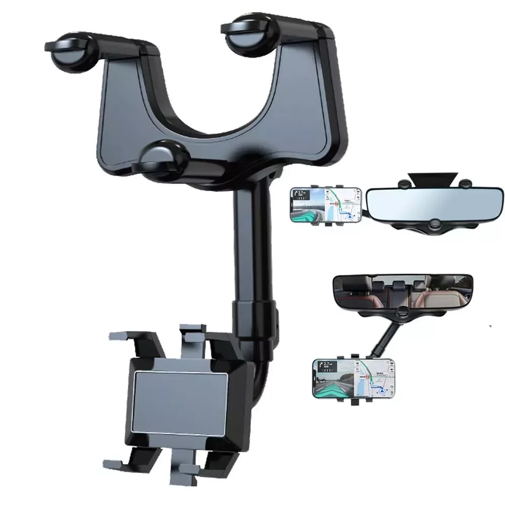 

Rotatable Retractable Rearview Mirror Driving Recorder Bracket DVR/GPS Mobile Phone Support