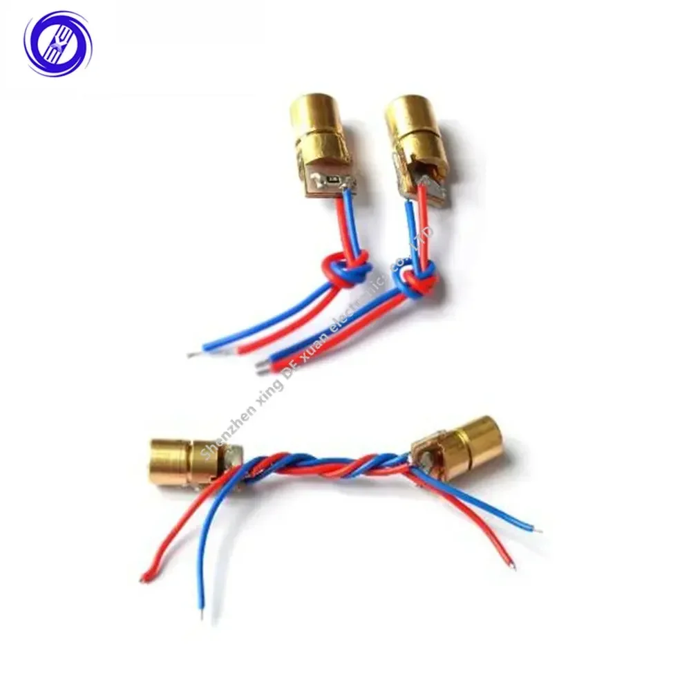 100 шт. 650 нм 6 мм 3 В 5 МВт лазерный точечный диодный модуль с красной точкой высокого