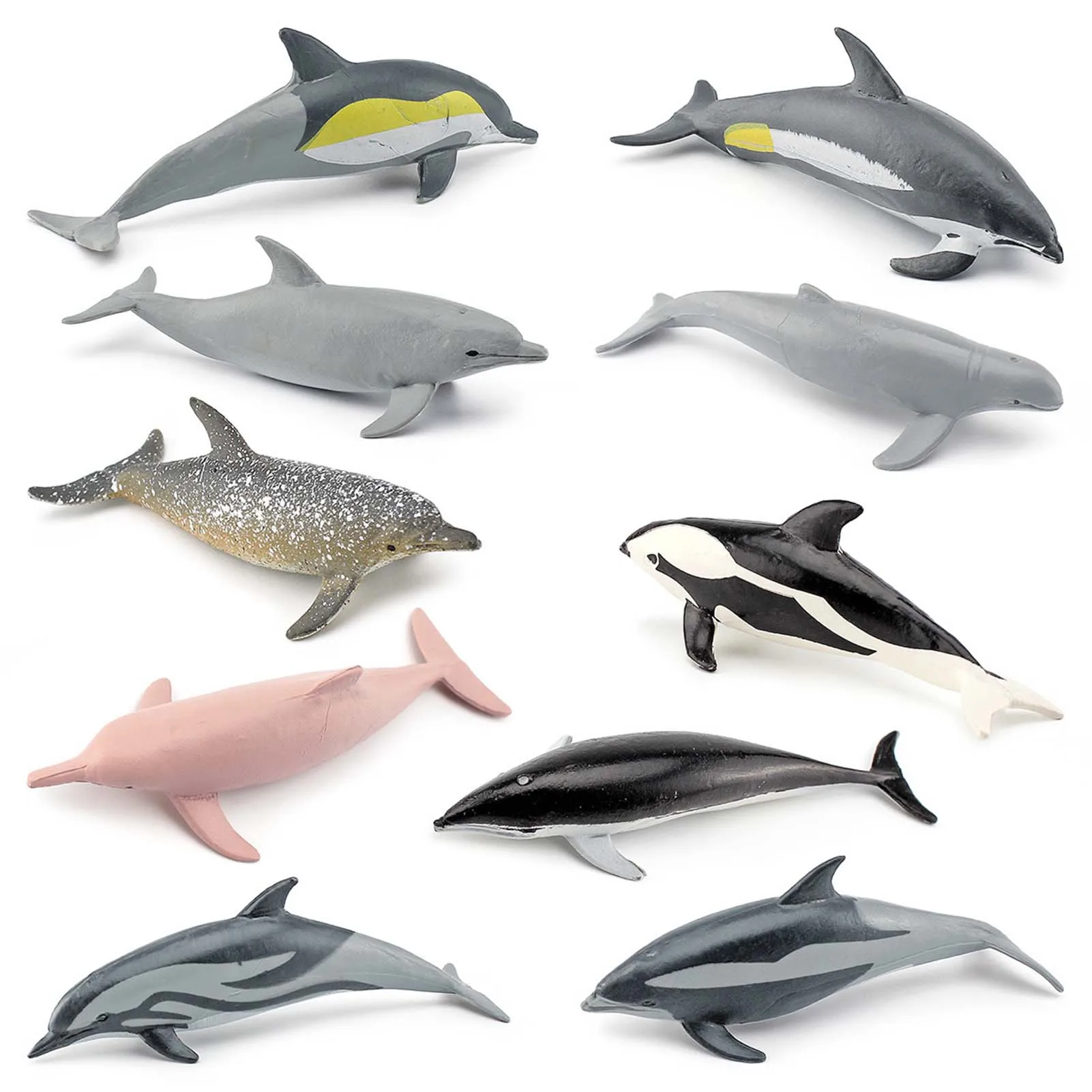 

Simulation Dolphin Model Realistic Sea Creatures Toy Figures Miniature Figurines Marine Bath Pool Toys