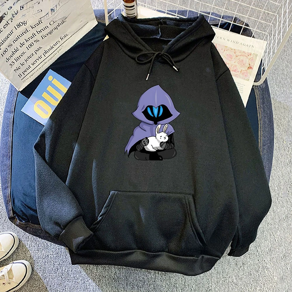 

Omen VALORANT Hoodie Men Sweatshirt Vintage HIP HOP Clothes for Teens Students Harajuku Lounge Wear Cartoon Printed Outerwear