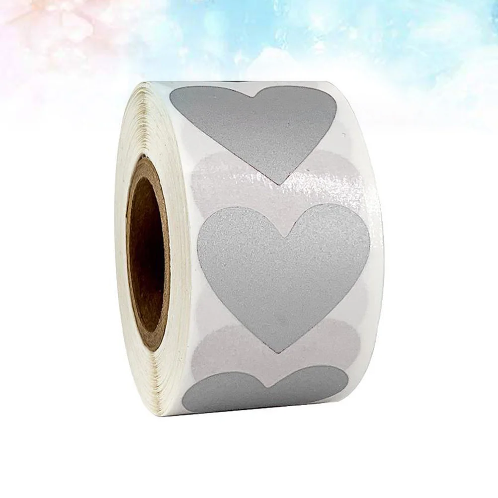

Sticker Heart Scratch Self Adhesive Stickers Label Off Calendar Seal Colorful Decorative Gift Party Supplies Wrap Shaped Tickets