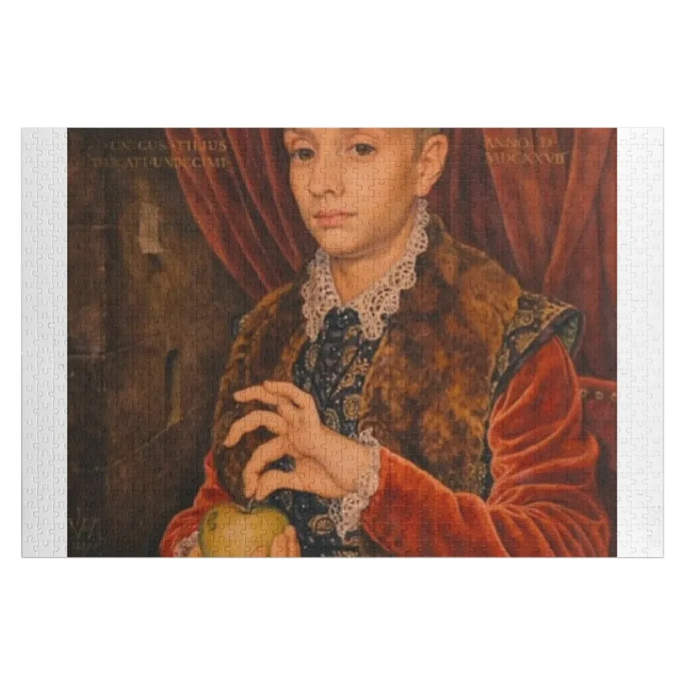 Мальчик с яблоком картина пазл пользовательские фото таможни