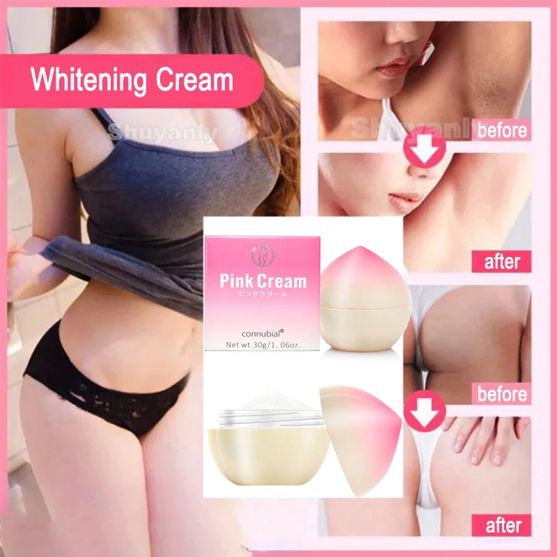 

Women Vaginal Lips Private Part Pink Underarm Intimate Whitening Cream Melanin Removal Body Intimate Knees Bleaching Skin Care