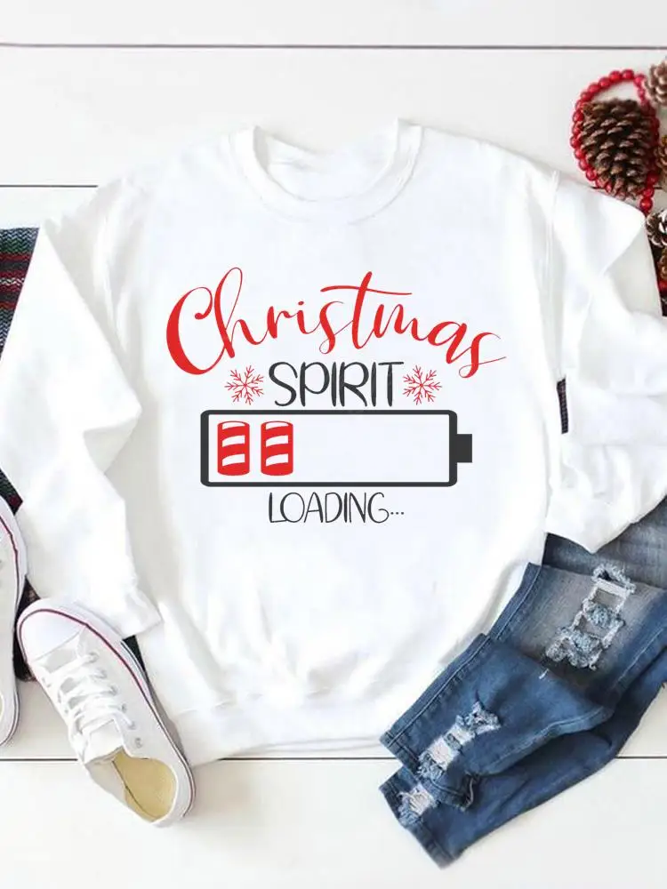 

Pullovers Lovely Season Festival Cute Print Merry Christmas Holiday Fashion Clothing Casual Female Women Graphic Sweatshirts