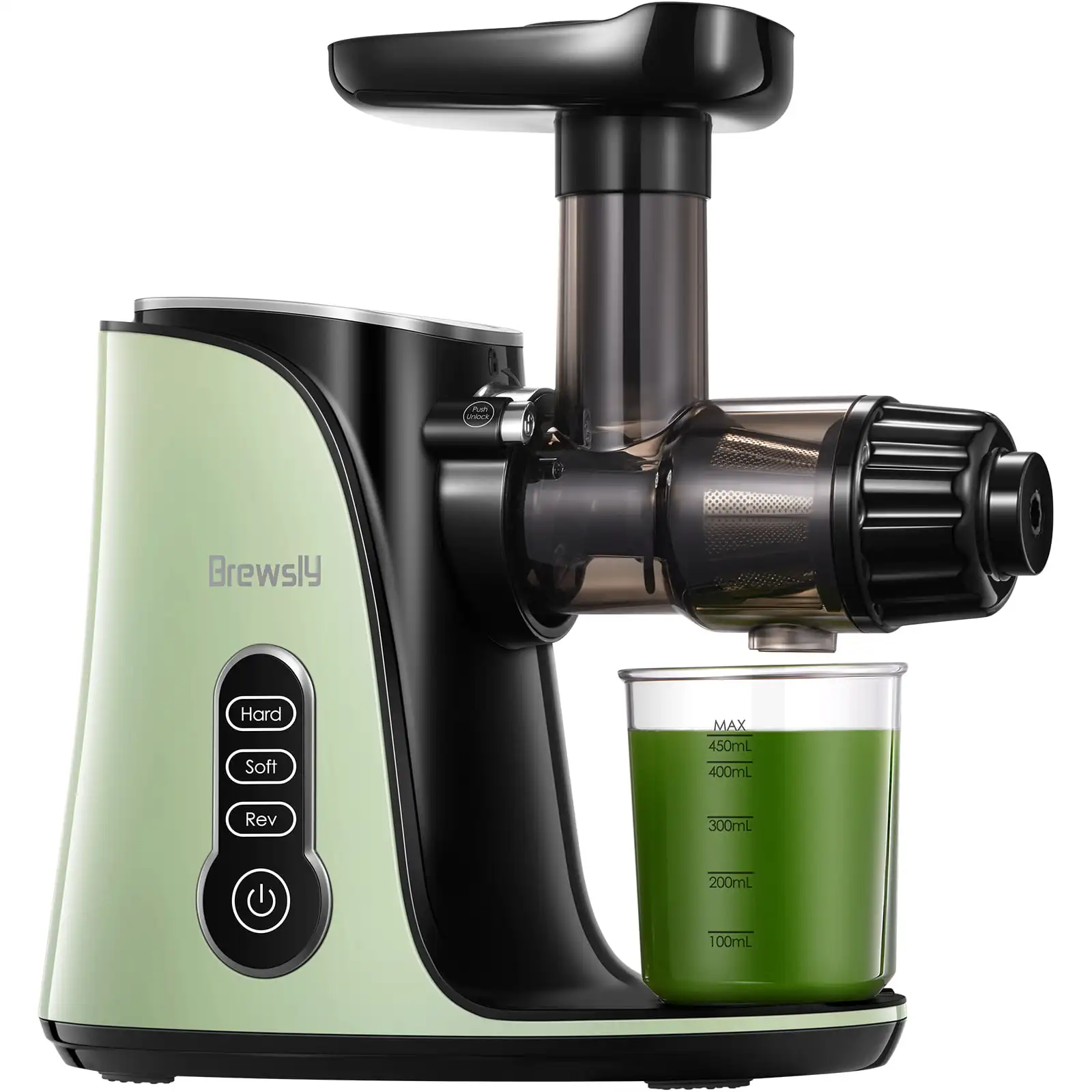 

Slow Masticating Juicer Extractor with 3-Mode 2-Speed Easy to Clean, Green