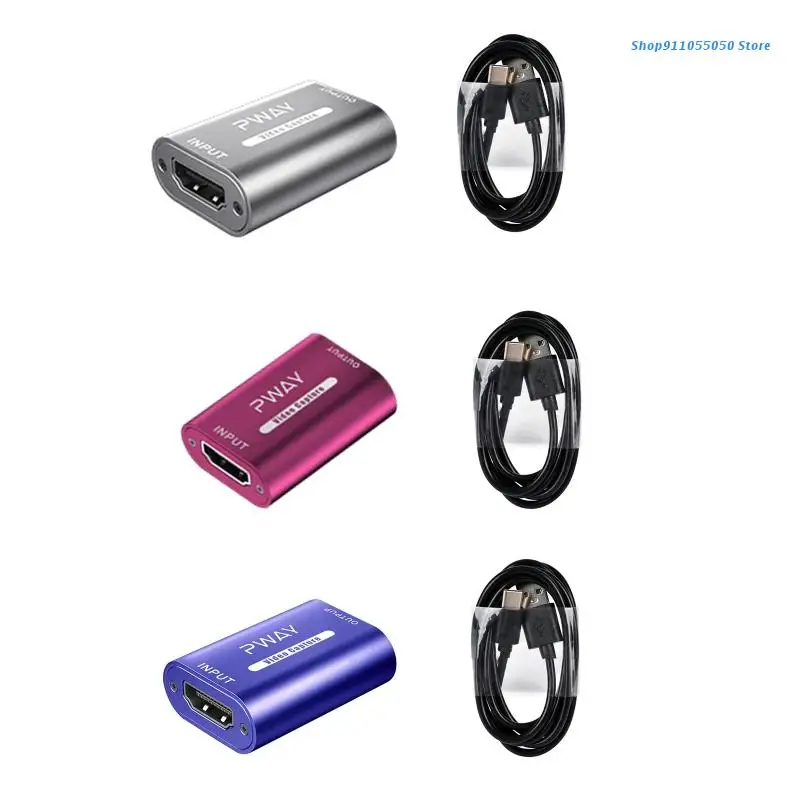 

Usb-Карта видеозахвата C5AB, HDMI-совместима с USB 2,0, адаптер высокой четкости 4K 60h