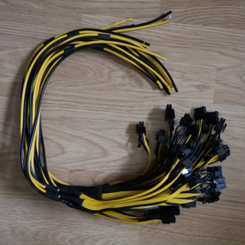 Новый кабель питания 6 + 2 Pin линия карт от 1 до 3 6Pin 2-контактный адаптера 12AWG 18AWG
