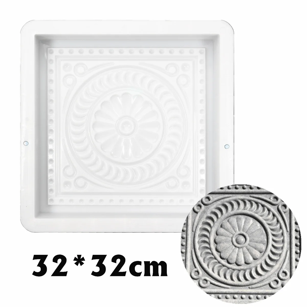 

Цементная антикварная форма для кирпича, квадратная, Садовая, Настенная форма, форма для кирпича, 3D резьба, противоскользящая, бетонная, пла...