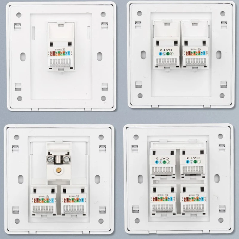 Экономичная однопортовая Двухпортовая сетевая панель 86 информация о шести типах