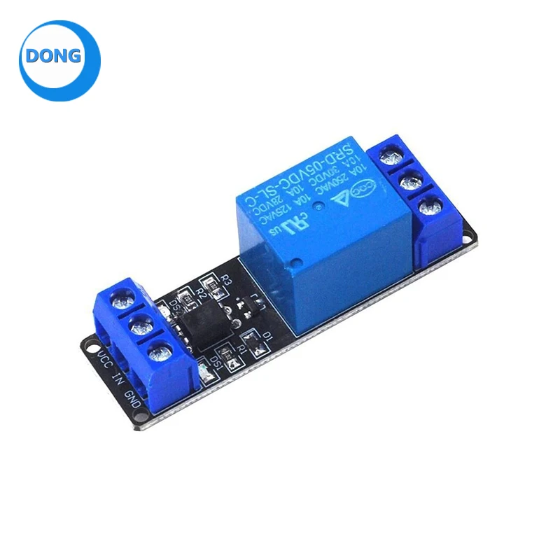 1-канальный релейный модуль 5 В 12 10 А с оптроном низкоуровневый триггер плата