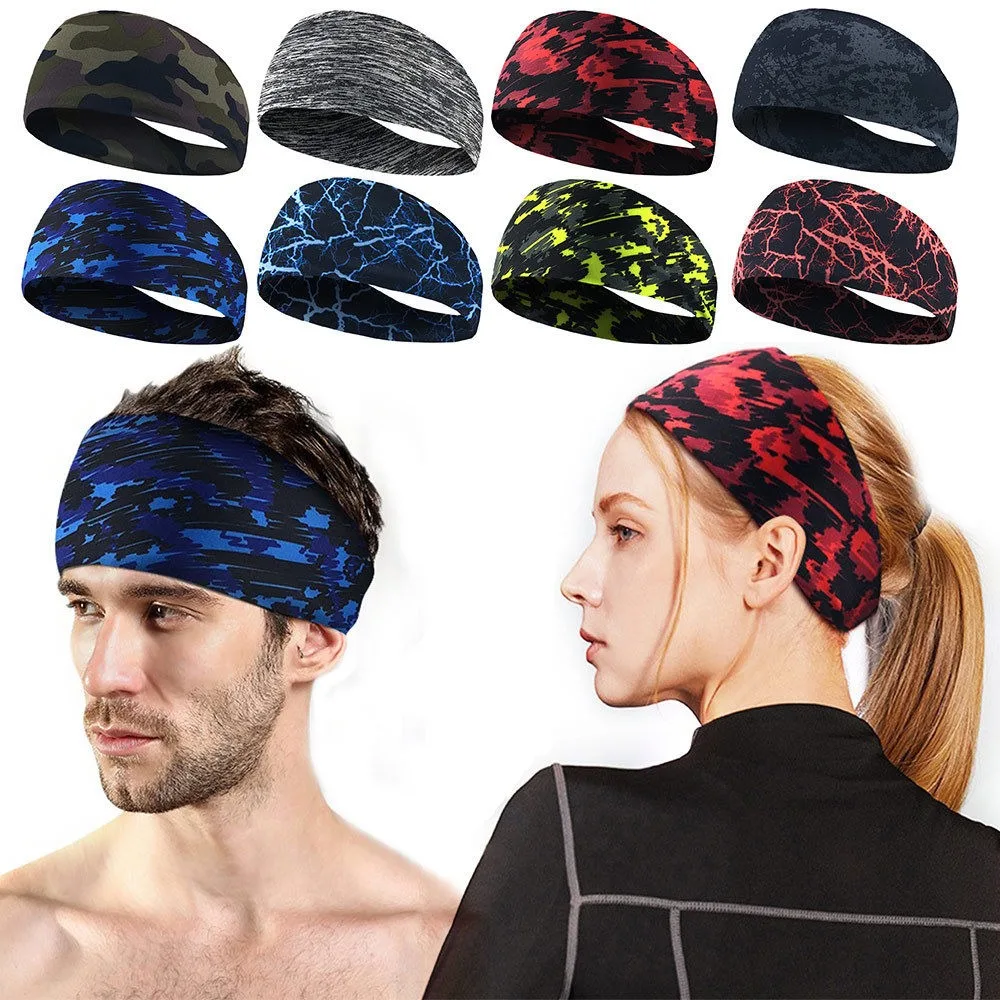 

Sport Headbands Bike Cycling Running Sweatband Fitness Jogging Tennis Yoga Gym Headscarf Head Sweat Hair Band Bandage Men Women