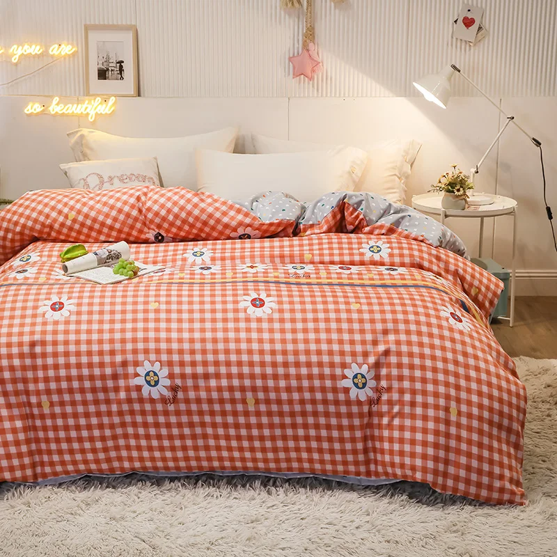 

New Double Bedspread Bedding set Duvet Cover Double Bed Comfortable and Breathable Home Textiles Student Children 200*230