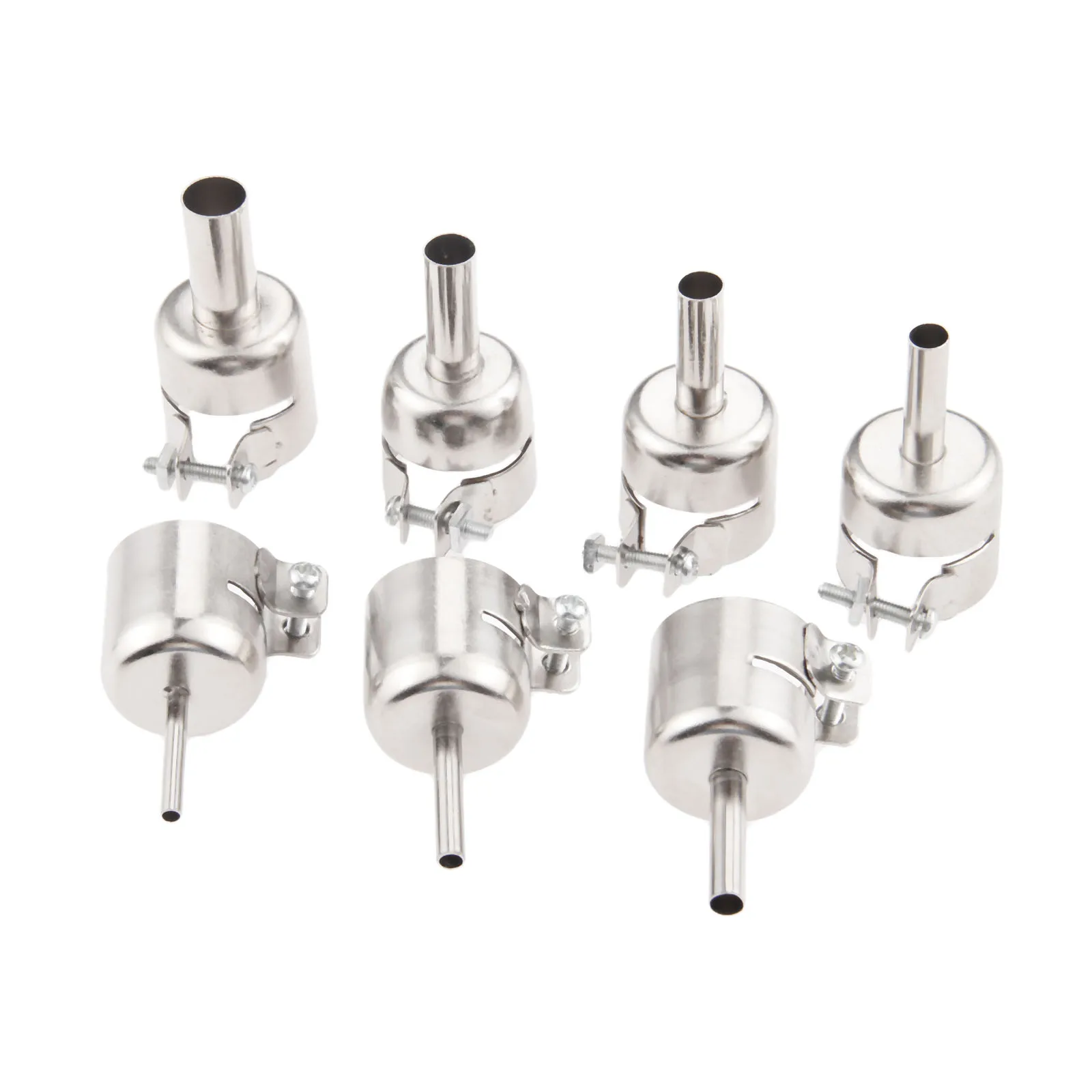 

DRELD 1PCS Nozzle 850 Hot Air Soldering Station Heat Gun Nozzles For 850 852D 898D 906 968 6028 Stainless Steel Nozzles 3mm-10mm