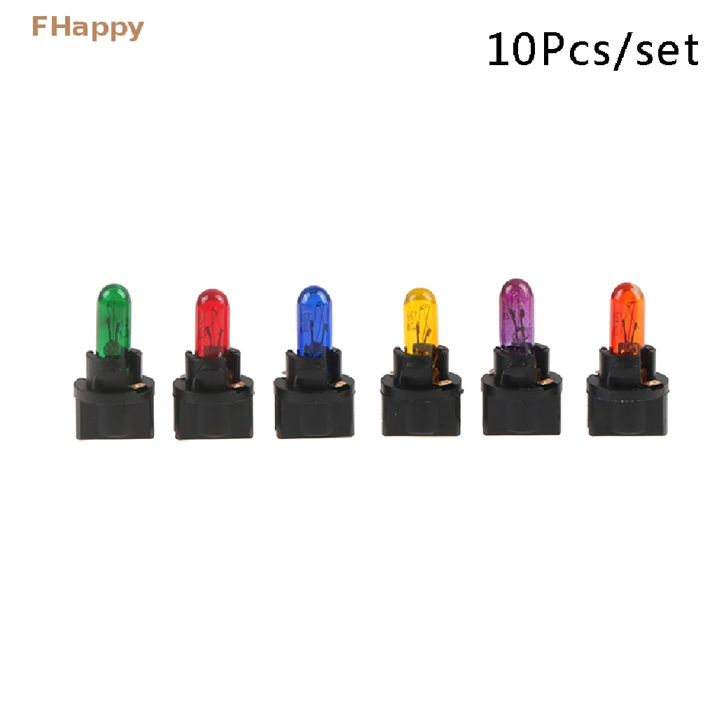

10PCS T5.5 Led Bulb W1.2WCar Interior Lights Dashboard Heating Indicator Wedge Auto Instrument Lamp air conditioning lamp12V