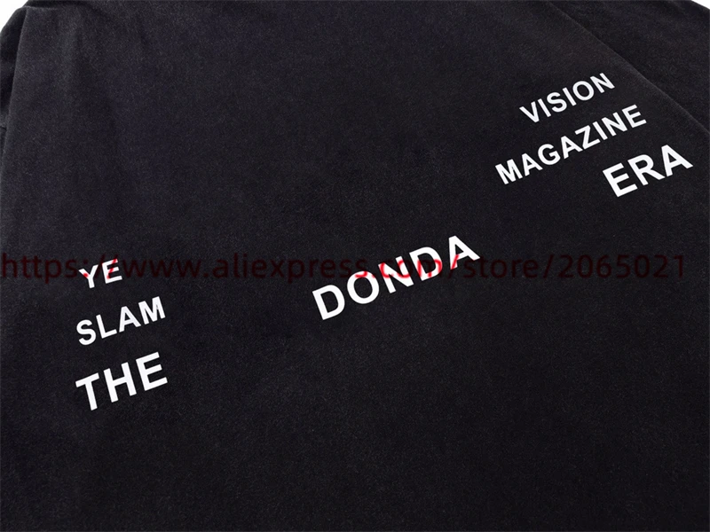 Светоотражающая футболка Kanye Donda Doves вокруг музыкального фестиваля мужская и