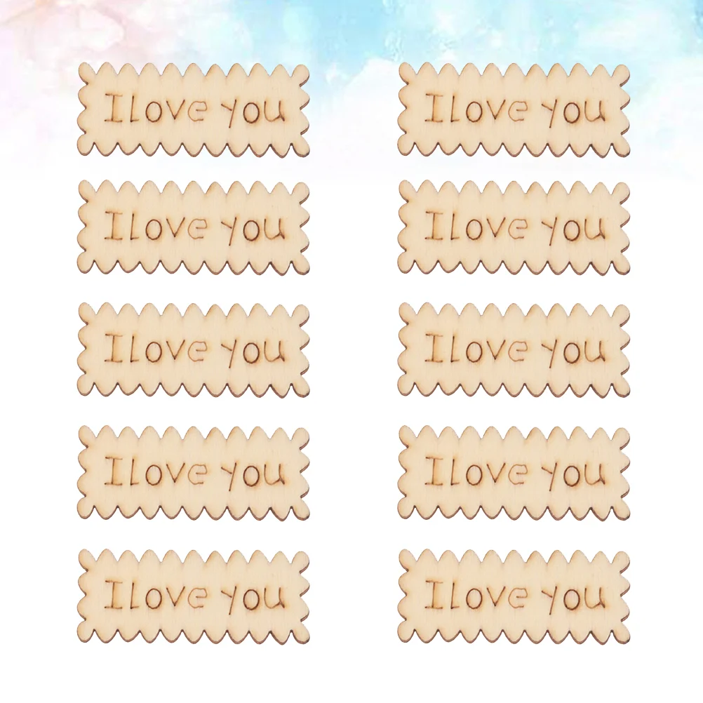 

Wood Wooden Wedding Love Cutout Christmas Craft I Tag Ornament Pieces Table Centerpiece Unfinished Embellishment You Block