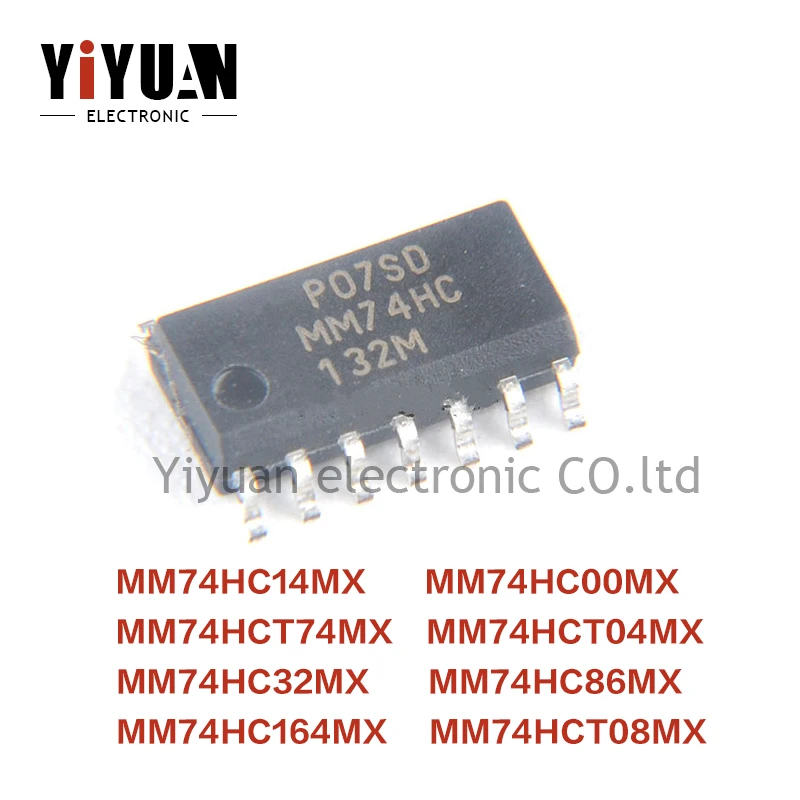 Новый логический чип MM74HC14MX MM74HC00MX MM74HCT74MX MM74HCT04MX MM74HC32MX MM74HC86MX MM74HC164MX MM74HCT08MX SOP-14, 10 шт.
