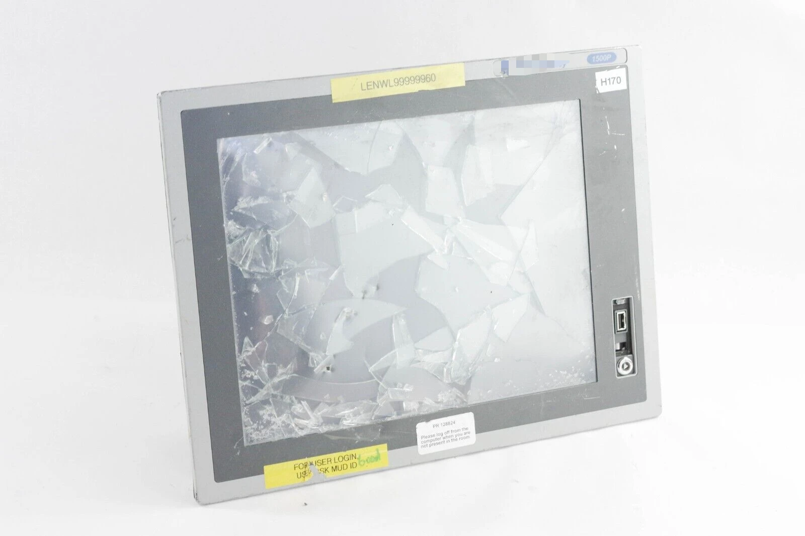 6181P-15TPXP Ser E VersaView 1500P компьютер с трещинами 15 дюймов без HD