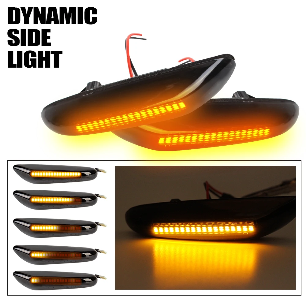 

Dynamic Turn Signal LED Side Lndicator Lamp For BMW 1 3 5 Series E46 E36 E53 E60 E61 E81 E82 E83 E84 E87 E88 E90 E91 E92 E93