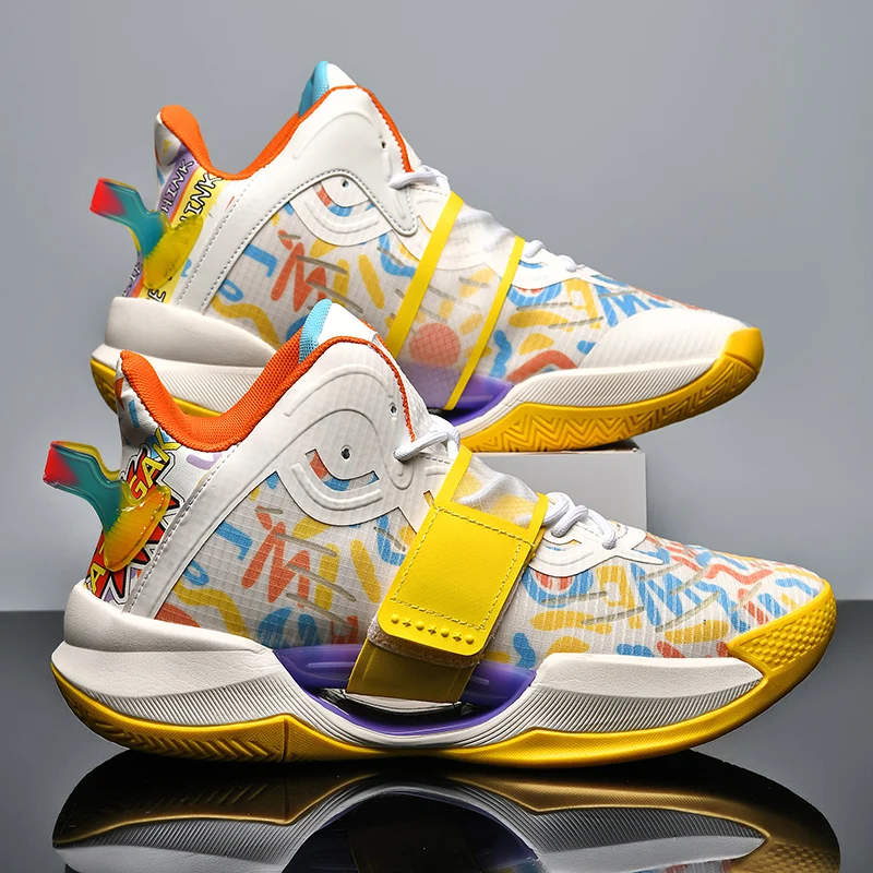 Brand Men's Non-Slip Basketball Shoes Breathable Sports Shoes Comfortable Gym Training Athletic Shoes Boys Basketball Sneakers