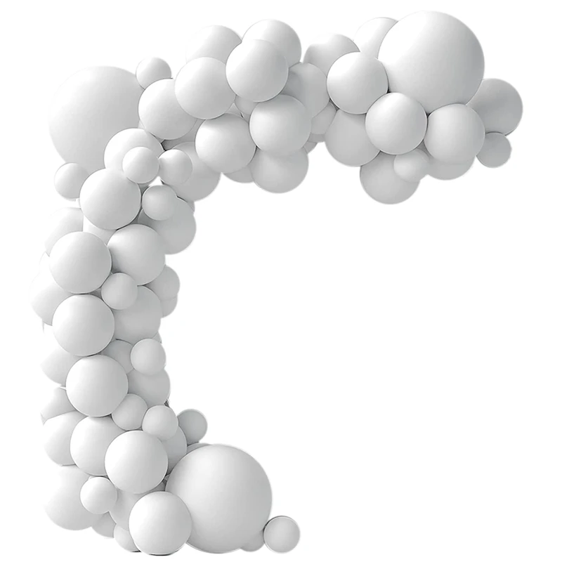 

White Balloons 84 Pcs White Balloons Garland Arch Kit Pastel White Balloons Happy Birthday Balloons Decorations