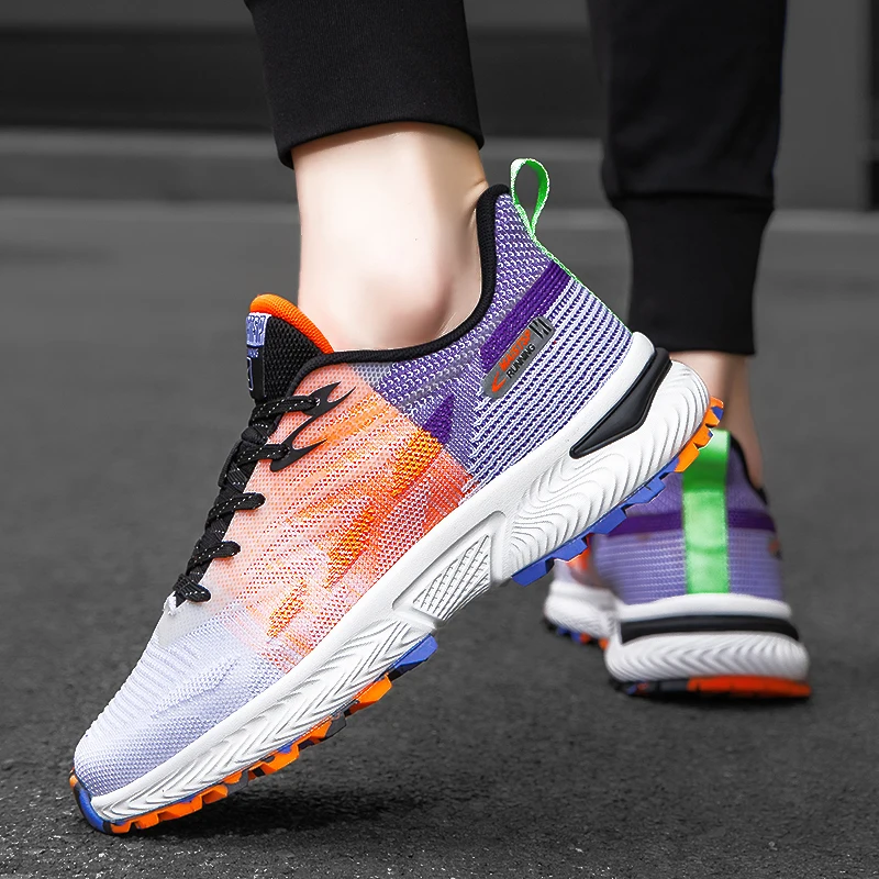 2022 Golf Shoes Summer Mesh Breathable Golf Training Sneakers Men's Fashion Sneakers Youth Fitness Golf Walking Sneakers