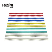 hot sale 10pcs 40 pin 1x40 single row male 2 54 breakable pin header connector strip for arduino diy kit