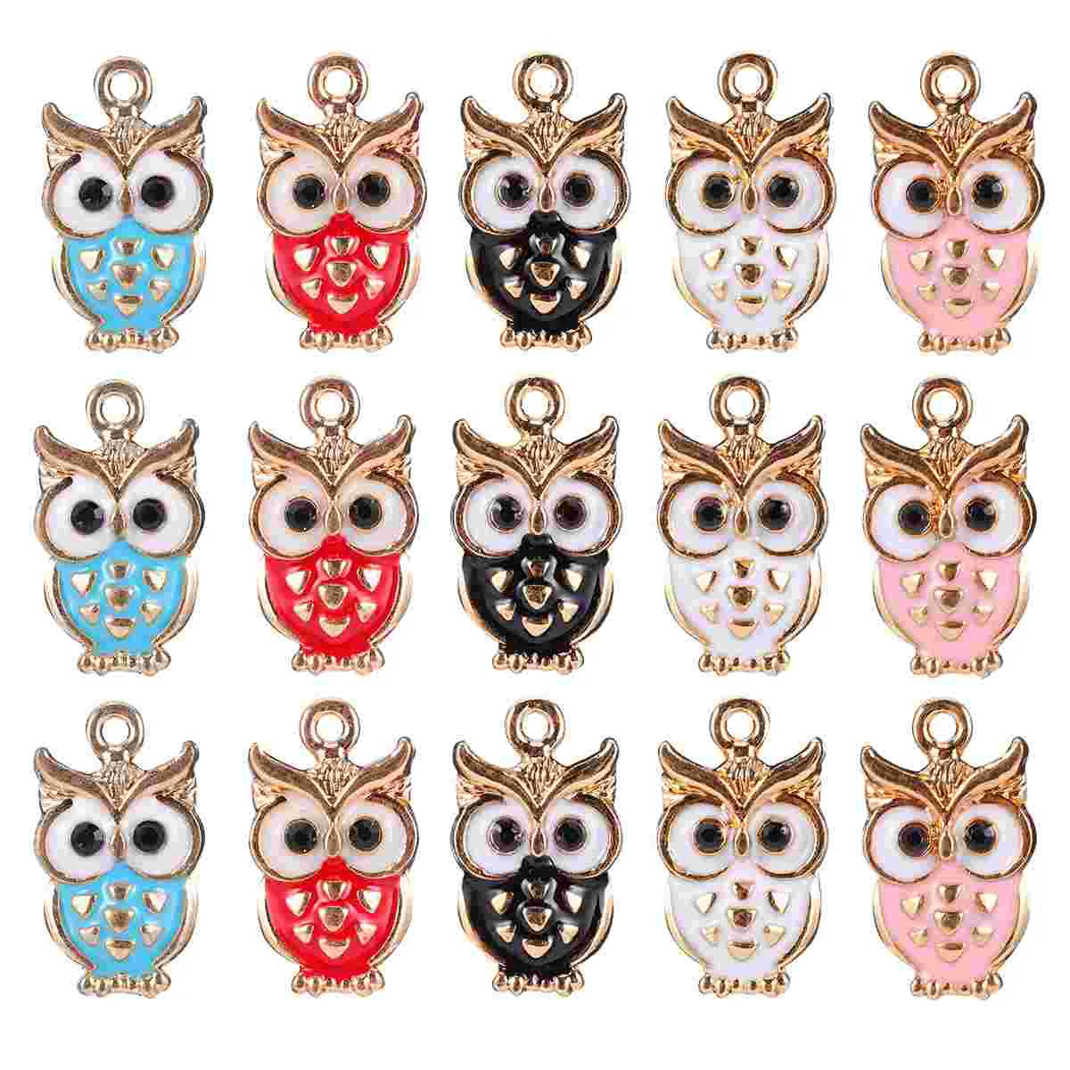 50 шт. подвеска в виде совы масла подвески из сплава серьги-подвески для