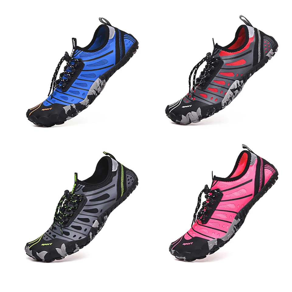 Loekeah Wading Shoes Men Women Quick-Drying Upstream Swimming Aqua Footwear Outdoor Breathable Nonslip Barefoot Beach Sneakers