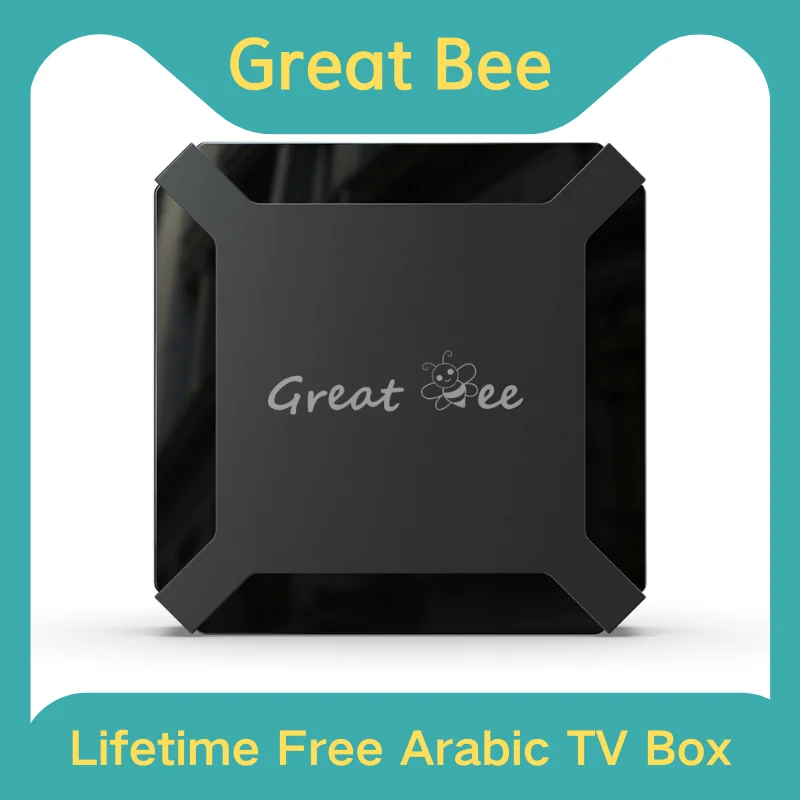 

ТВ-приставка Great Bee для IP-телевизоров, популярная телеприставка, стабильная неограниченная Арабская ТВ-приставка, бессрочная Бесплатная тел...