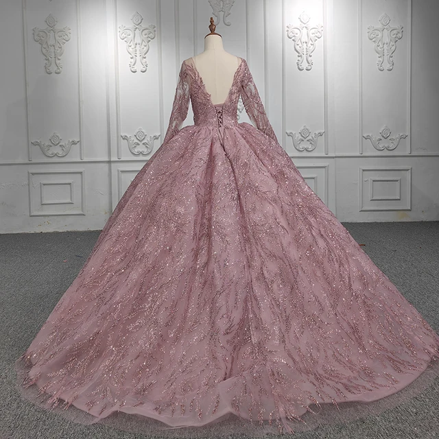 Quinceanera Dresses Ball Gown Romantic Lace Vestidos De 15 Años 2023 Pink Sweetheart Beading DY9965 vestito da ragazza di fiori 2
