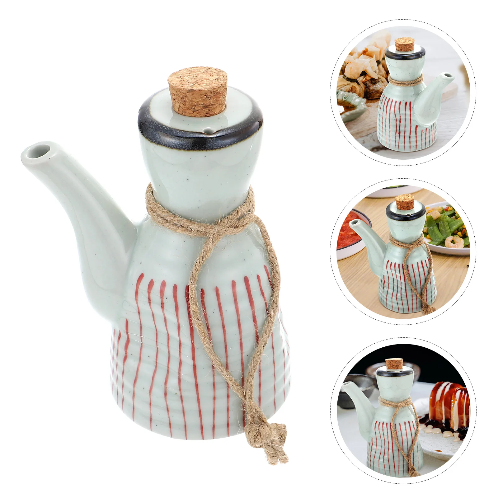 

Bottle Ceramic Oil Bottle Soy Sauce Dispenser Ceramic Soy Sauce Bottle Ceramic Seasoning Bottle for Kitchen Storage Restaurant