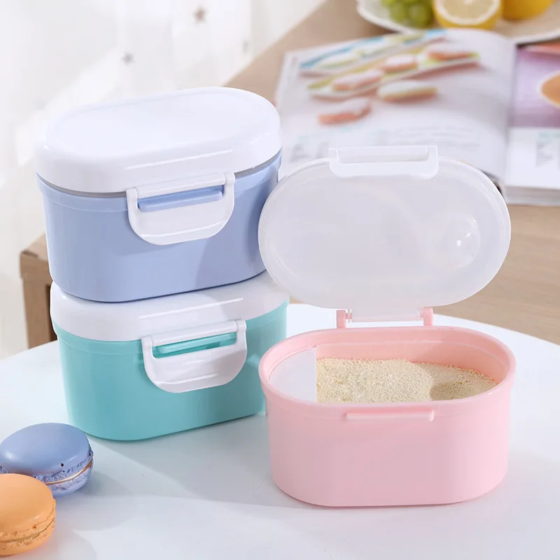 

Portable Baby Food Storage Box Multifunctional Milk Powder Cartoon Infant Milk Powder Box Essential Cereal Toddler Snack Contain