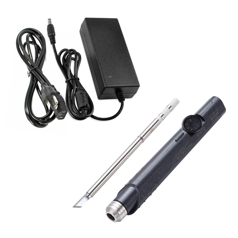 

Portable Welding Tools US/EU/UK Plug DC 12-24V 65W High Power Soldering Iron with Power Adapter Temperature Drop Shipping