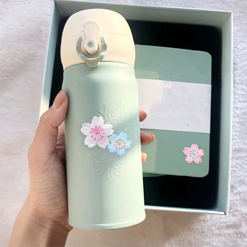 Симпатичные наклейки с вышивкой вишневого цвета для сумок одежды чехлы