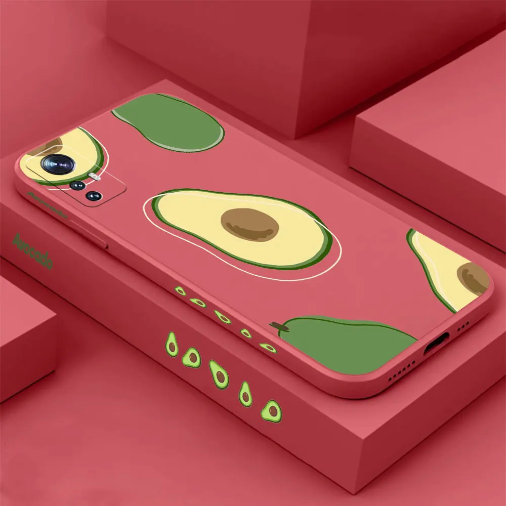 

Avocado Family Fruit Phone Case For Xiaomi Mi 13 12 12S 12X 11 11T 10 10S 10I 9 9SE 8SE Pro Uitra Lite Silicone Cover Funda Capa