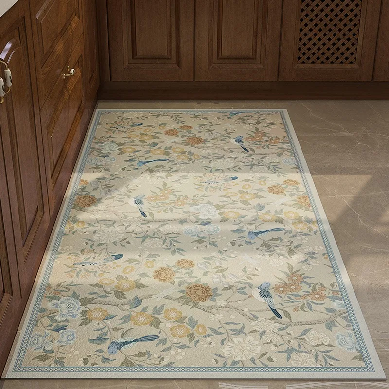 

Водонепроницаемые кухонные ковры с цветочным узором