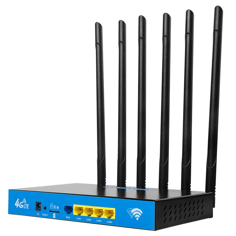 

Dual Bands 2.4GHz 5.8GHz High Speed 1200Mbps Gigabit Port Wifi Router 5G CPE 4G SIM LTE Router Wireless