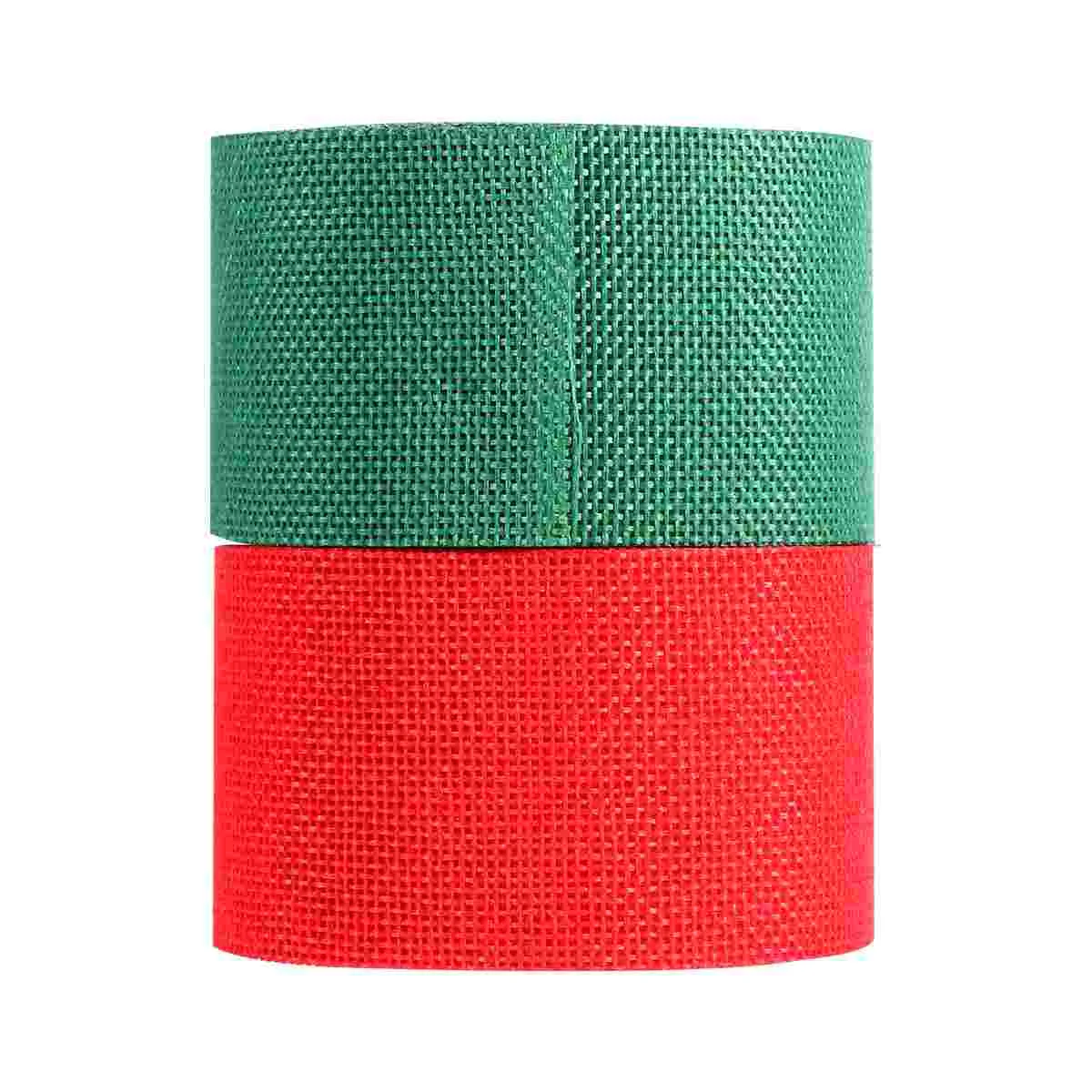 

Ribbon Christmas Tree Giftgreen Wrapping Redcrafts Bow Holiday Wired Mesh Bows Decorative Xmas Burlap Treat Bag Tie Packing