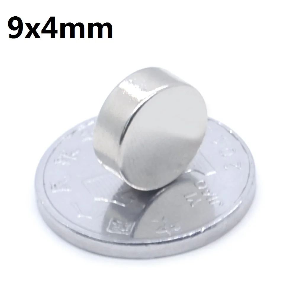 

2/10/20/50/100/10000PCS Disc Magnet 9*4 N35 Strong NdFeB Rare Earth Permanent Magnet 9x4 Neodymium Magnet 9 X 4 For Speaker