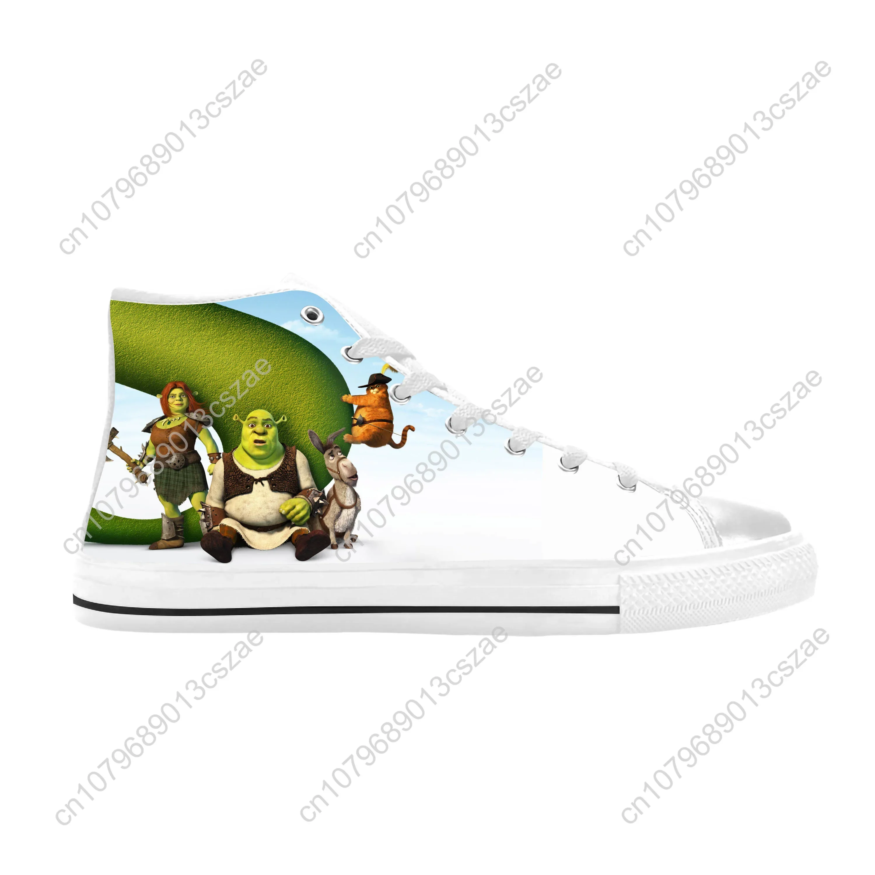 Модные Повседневные тканевые кроссовки шрекс аниме мультфильм манга монстр