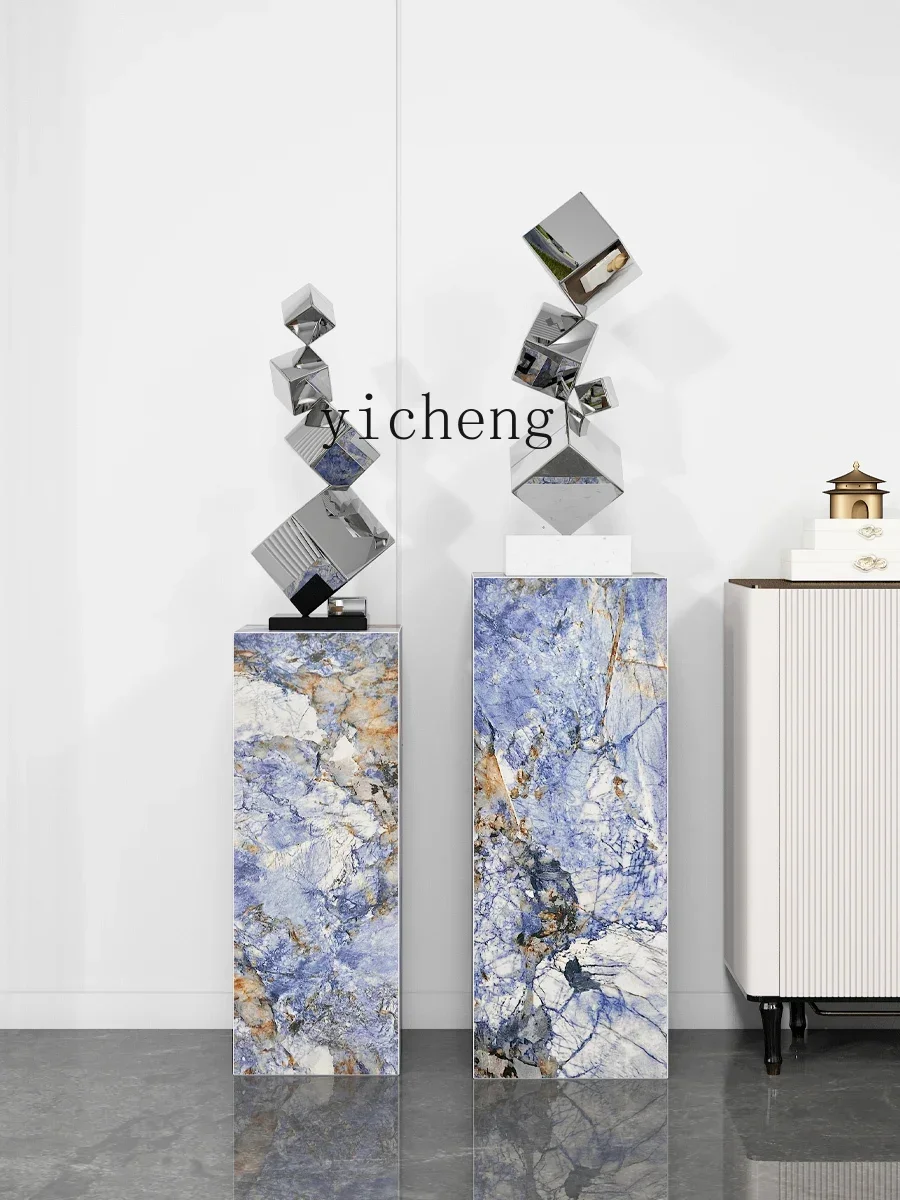 Мраморная скульптурная база ZC на заказ выставочный стол для отдела продаж