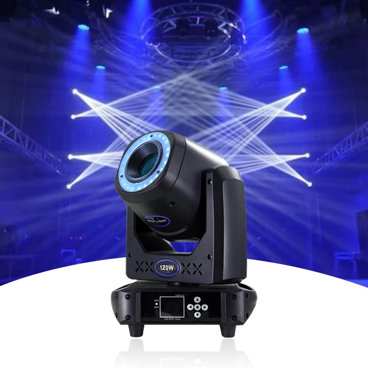 

DJ DISCO Mini DMX512 LED 120W Beam Spot Moving Head Lights Gobo Projector Stage Lighting