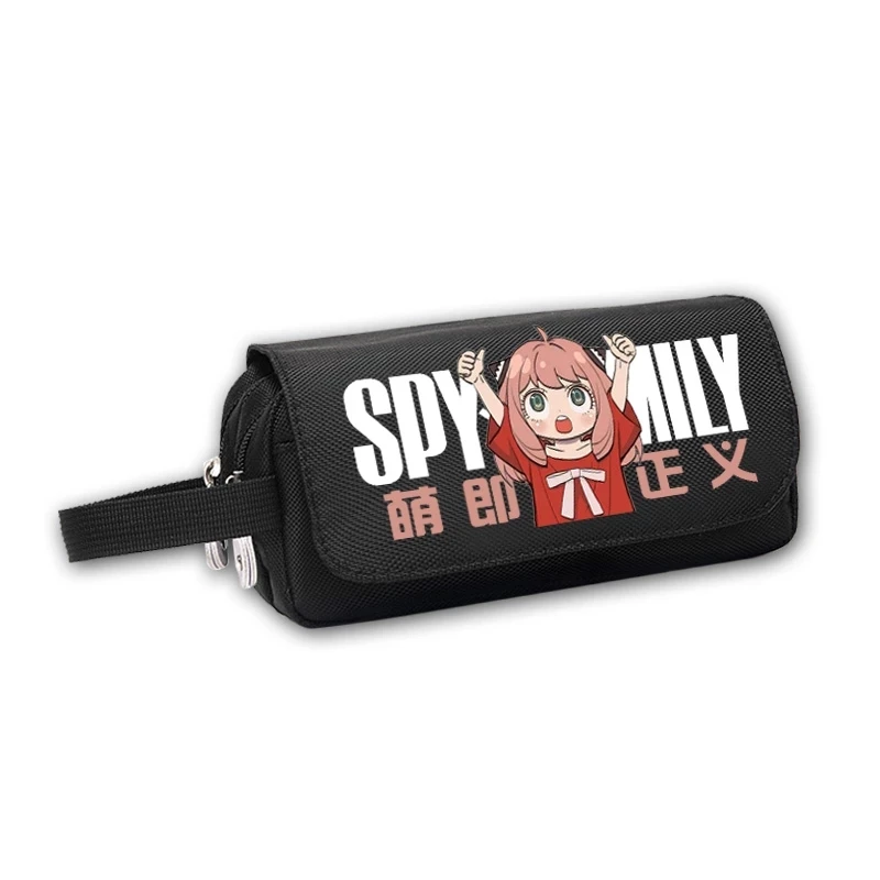 Anime SPY X FAMILY Anya Forger Yor Forger Pencil Case Students Zipper Pen Bag School Stationery Box Storage Gifts