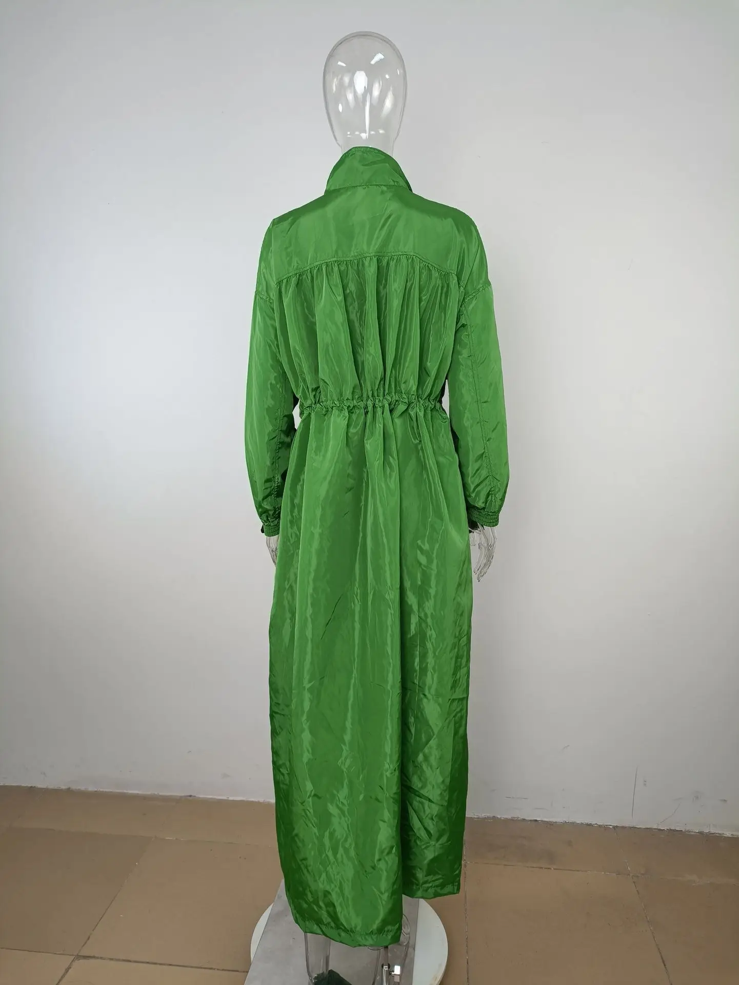 Новое поступление 2023 однотонное платье Felyn с отложным воротником и длинным