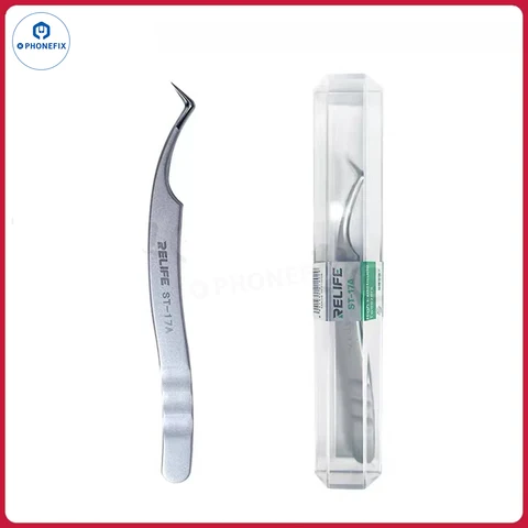 SUNSHINE ST-17A Сверхточный пинцет для мобильного телефона, пинцет для позиционирования микросхем, оловянный посадка, ремонт трафарета BGA