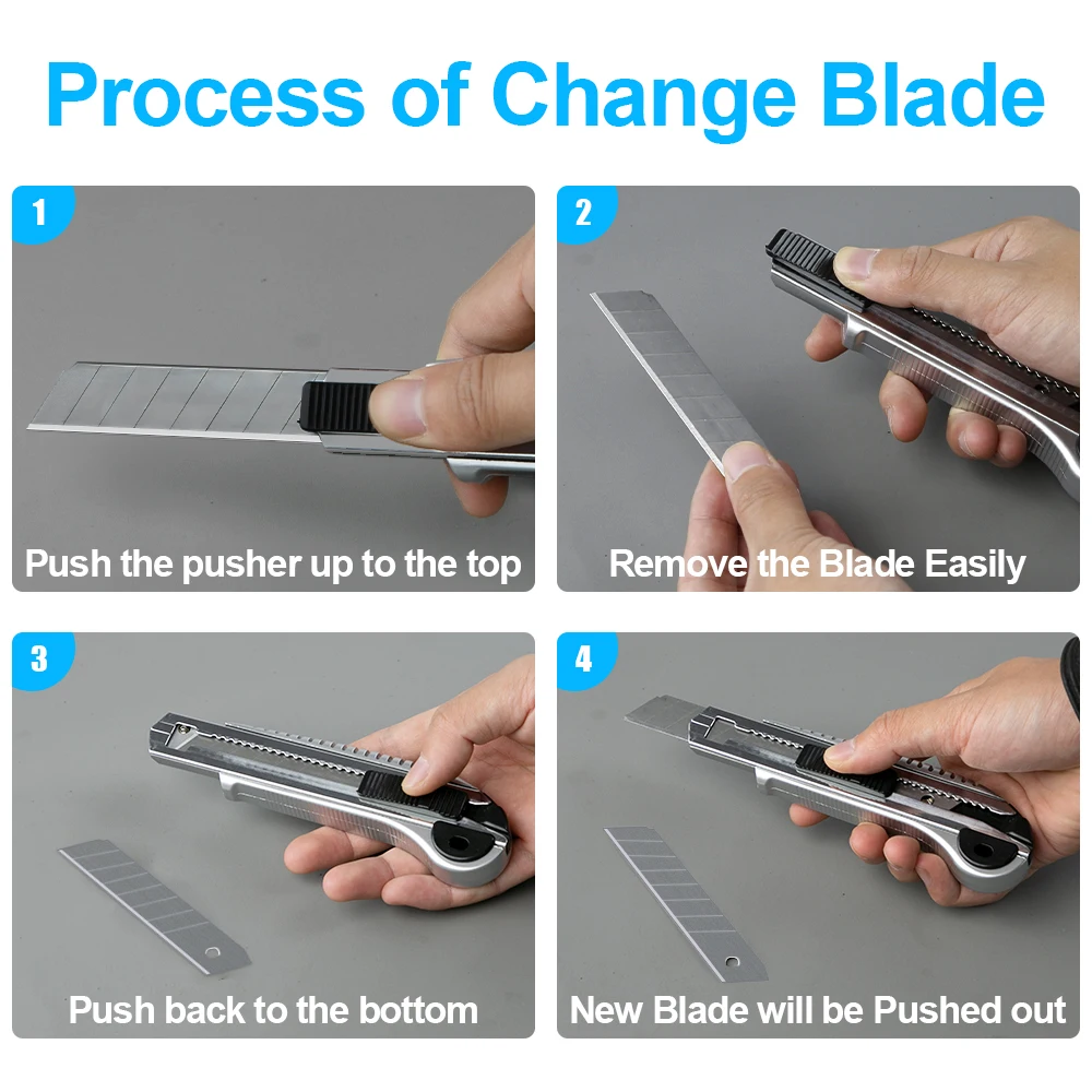 Универсальный нож промышленный сверхмощный резак лезвие 5 шт. хранилище толщина 0