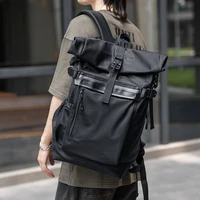2022 mens backpack college student high school bag casual simple black large capacity laptop urban multifunctional knapsack